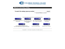 Tablet Screenshot of library.columbustech.edu